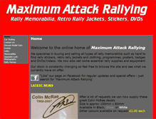 Tablet Screenshot of maximumattackrallying.co.uk